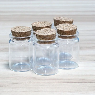 35ML glass bottles Message Candy Storage Vial Jars Stopper 2~50PCS corks Crafts