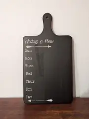 Chalk Board Dinner Menu Charcuterie Board