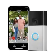 Ring Battery Powered Video Doorbell WiFi 1440P HD Remote Home Security Camera
