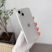 Soft Clear Matte Phone Case for iPhone 15 16 Pro Max i 14 Plus 11 13 12 Mini Transparent Solid Color Cover,White,for iPhone 15
