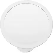 FUNOMOCYA Fogless Shower Mirror Cup Round Mirror Bathroom Cabinet Bathroom Signs Round Bathroom Mirror Bath Mats for Bathroom Sponge Bathroom Canisters Bathmat Dispensers Decor White Glass