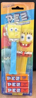 PEZ *SpongeBob SquarePants in Underwear* Card 2004 Viacom Retired!