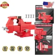 Professional 6.5" Bench Vise - Ductile Iron Construction with Precision Features