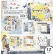 Asuka Studio GOOD LIFE Shine 12x12 Collection Paper Pack Scrapbook 12/pkg