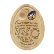 Personalised Easter Bunny Egg Board Breakfast Dippy Cup Thank You For Hopping