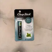 1 Chapstick Green Tea Mint, 100% Natural Lip Butter with 8 Hour Moisture