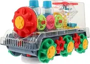 Educational Gear Toys for Kids Battery Operated Train Toy Interactive Learning Toy Lights Music