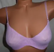 NWT Cosabella Soire ultra-smooth bra 34C Mauve pink sheer mesh net