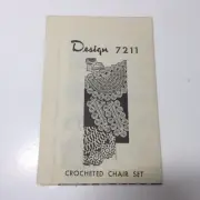 Crocheted Chair Set #7211 Alice Brooks Designs Pattern