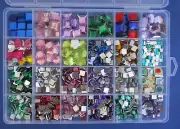 #11 Gems Embellishments Rhinestone Flat Back Many Sizes Colors Scrapbook Crafts