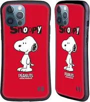 Head Case Designs Officially Licensed Peanuts Snoopy Characters Hybrid Case Compatible with Apple iPhone 13 Pro Max