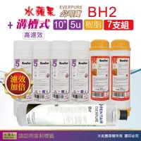 在飛比找PChome24h購物優惠-【水蘋果】效能版10英吋5微米PP濾心+樹脂濾心+水蘋果公司