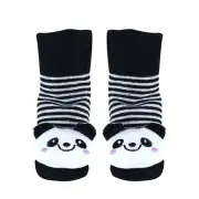 Panda - Irresistibly Cute Baby Girl 3D Bootie Socks / Non Slip 0-124235