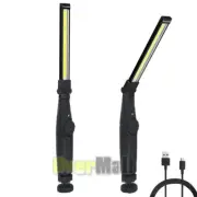 90000LM USB Rechargeable Super Bight COB LED Slim Work Light Lamp Cordless Torch
