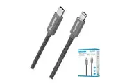8ware 1.5m Super Ultra USB-C to Lightning Cable Super Fast charging Strength Aluminium flexible nylon Apple iPone iPad iPod Mac Retail Pack