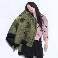 在飛比找樂天市場購物網優惠-空軍夾克 MA1外套(單件)-寬鬆加厚棒球服圓領女外套72a