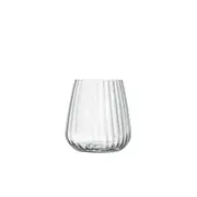 4pc Luigi Bormioli 450ml Optica Stemless Glasses Drinking Tumbler Cup Set Sml