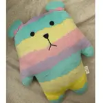 全家宇宙人 彩虹小熊 玩偶抱枕 絨毛玩具 二手娃娃布偶