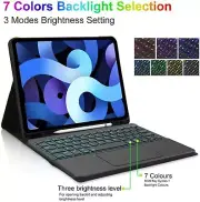 For iPad 5/6/7/8/9/10th Gen Air 4 5 Pro 11" Backlit Touchpad Keyboard Cover Case