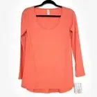 LuLaRoe Lynnae High-Low Top Women’s XS Coral NWT Long Sleeve Shirt