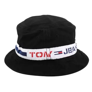 TOMMY HILFIGER- TOMMY JEANS 棉質漁夫帽(素面黑)S~M