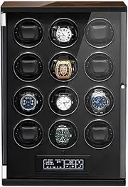 [generic] Automatic Watch Winder Box - 24 Slot Watch Rocker with Touch Panel, Remote Control, Adjustable Pillows & Quiet Motor - Unisex Display Storage Rotation Case for Mechanical Wristwatches
