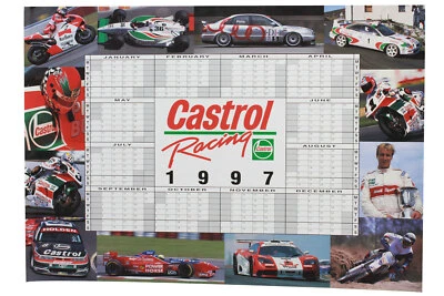 Castrol Racing 1997 Calendar Poster Larry Perkins Schwarz Giraudet Genuine