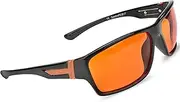 Fashionable Blue Blocking Amber Glasses for Sleep - BioRhythm Safe(TM) - Nighttime Eye Wear - Special Orange Tinted Glasses Help You Sleep and Relax Your Eyes