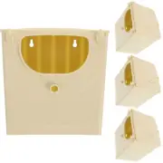 4 Pcs Bird Breeding Box Cage Plastic Nesting Boxes for Birds