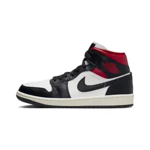 【NIKE 耐吉】W Air Jordan 1 Mid Black Gym Red 黑紅 BQ6472-061