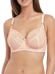 Freya Women's Daisy Lace Underwire Balcony Bra 32F Blush