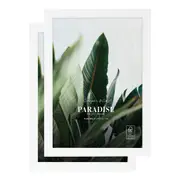Cooper & Co. Set Of 2 21x29.7cm White Premium Paradise Wooden Photo Frame