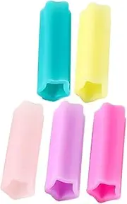 Generic Nail Cutter Trimmer Cover Cuticle Trimmer Silicone Sleeve Manicure Scissors Protective Cover Multiple Colors