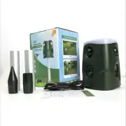 High Power Solar Animal Repeller Ultrasonic Alarm Led Red and White Flash Bird R