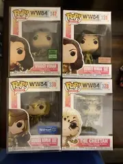 Funko Pop! WW84 #347,#331,#330,#328 & #327 ECCC, Boxlunch & Walmart Exclusives