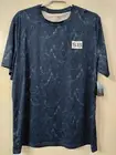 Silver Bait Performance T-shirt Men's Large Blue Tie Dye Polyester Spandex NEW