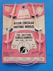Vintage Marcia Lynn Nylon Circular Knitting Needle Size 10.5- 29"