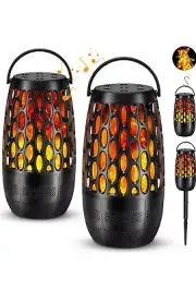 Outdoor Bluetooth Speakers- 2 Pack Wireless Torch Atmosphere Waterproof Speaker