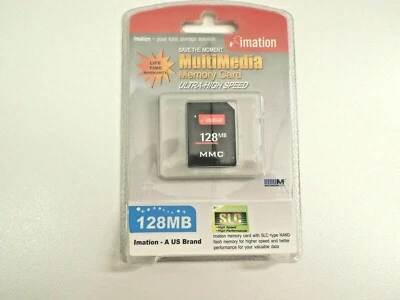 MMC MEMORY CARD 128MB IMATION FLASH DIGITAL CAMERA SLC ULTRA HIGH SPEED NAND