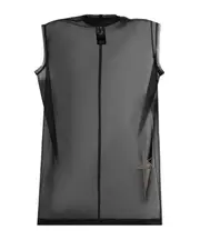 logo-embroidered mesh top S,XS,L,M Black