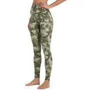 Women's High Waisted Yoga Leggings with Pockets,Tummy Control Workout Athletic Running Yoga Pants - Green