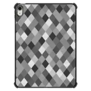 iPad Air 11-inch (M2/M3) iPad Impact Case Harlequin Black and White