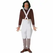 Oompa Loompa Willy Wonka And the Chocolate Factory Dress Up Mens Costume