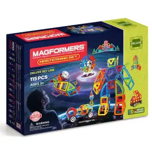 【MAGFORMERS】磁性建構片-創意思考115片裝(2017新品)