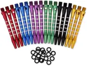 53 Millimeters Aluminium Dart Shafts 18 Pieces Harrow Dart Stems Throwing Fittin