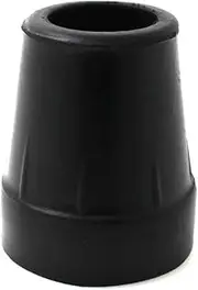Qty 4X: 19mm 3/4" Black Rubber Ferrules Tips for Walking Sticks and Canes by Lifeswonderful