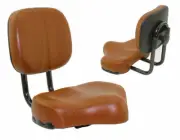 ABSOLUTE BICYCLE BEACH CRUISER LARGE SADDLE ADJUSTABLE W/BACK REST IN BROWN.