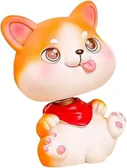 Cartoon Dog Ornaments Head for Car Dash Bobbing Shaking Head Dog for Car Mini Animal -Head Toys Desktop Puppy Decor Car Interior Dashboard Ornament Toy Poodle Corgi Resin Character