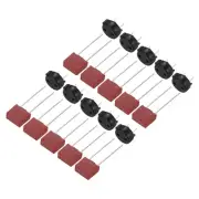 10Set DIP Mounted Miniature Square Slow Blow Micro Fuse, 1.6A 250V, Red