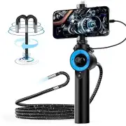 Oiiwak Industrial Endoscope Borescope LCD 6mm Inspection Snake Camera for iPhone